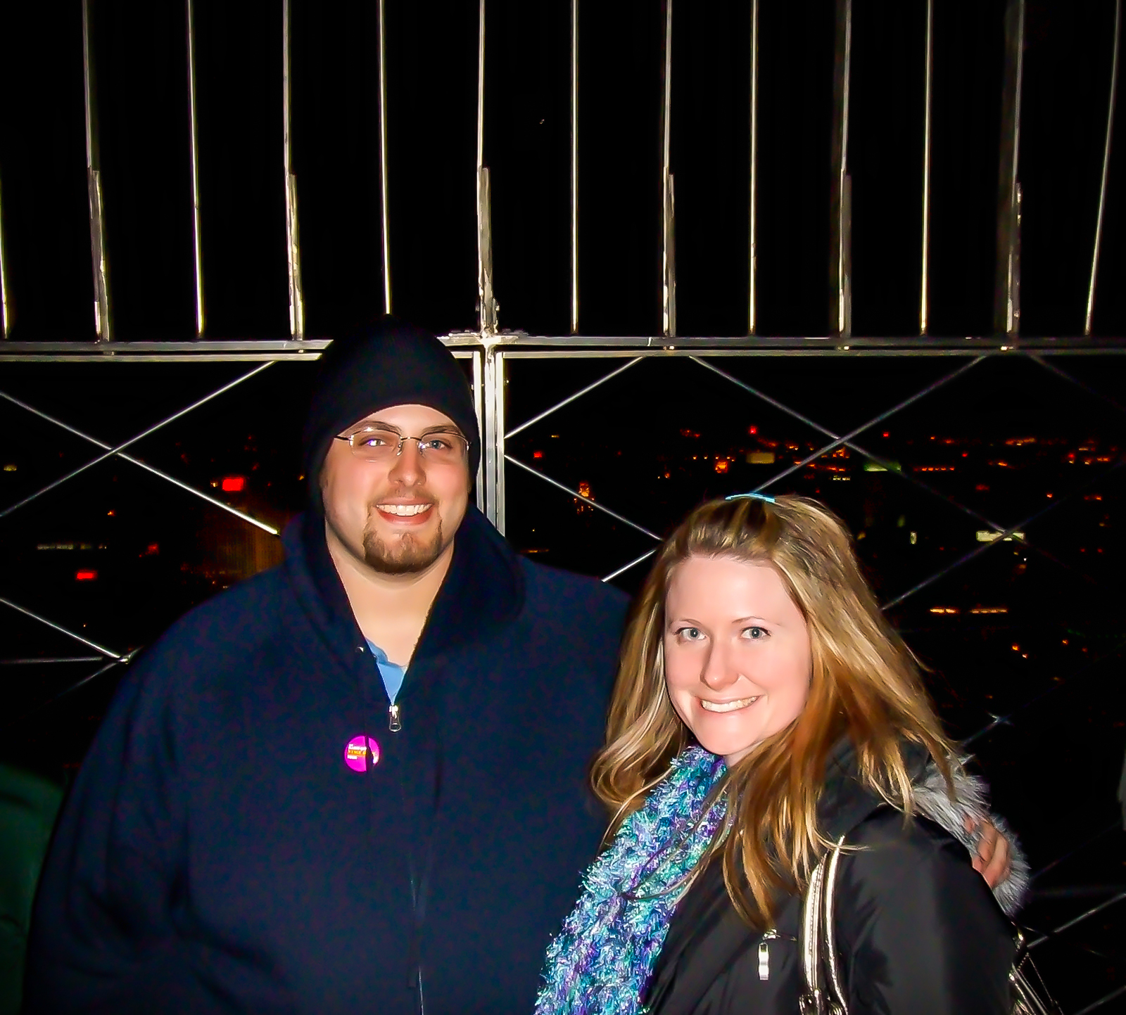 Jennifer and Patrick on the 86th Floor Observatory