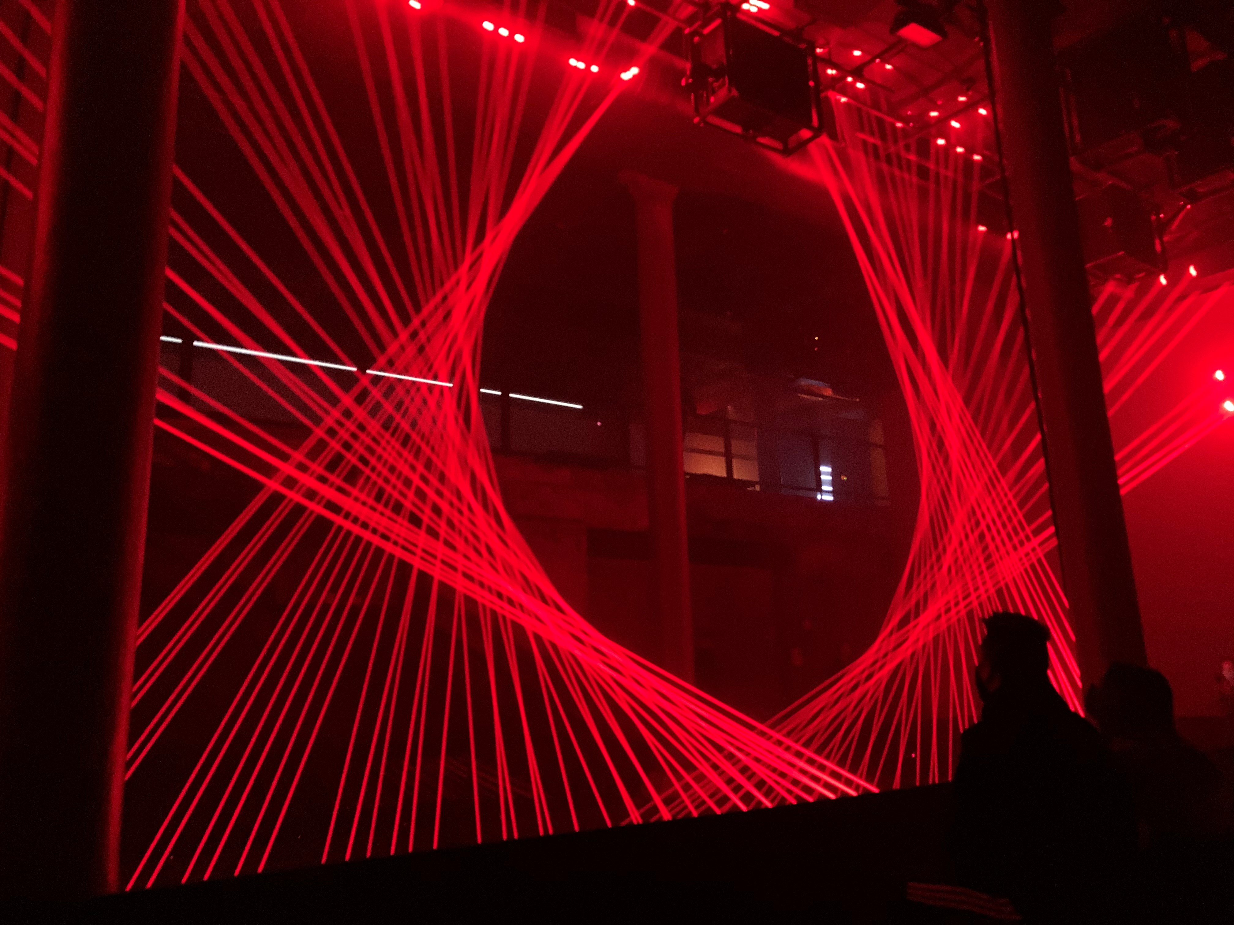 Light exhibit at ARTECHOUSE