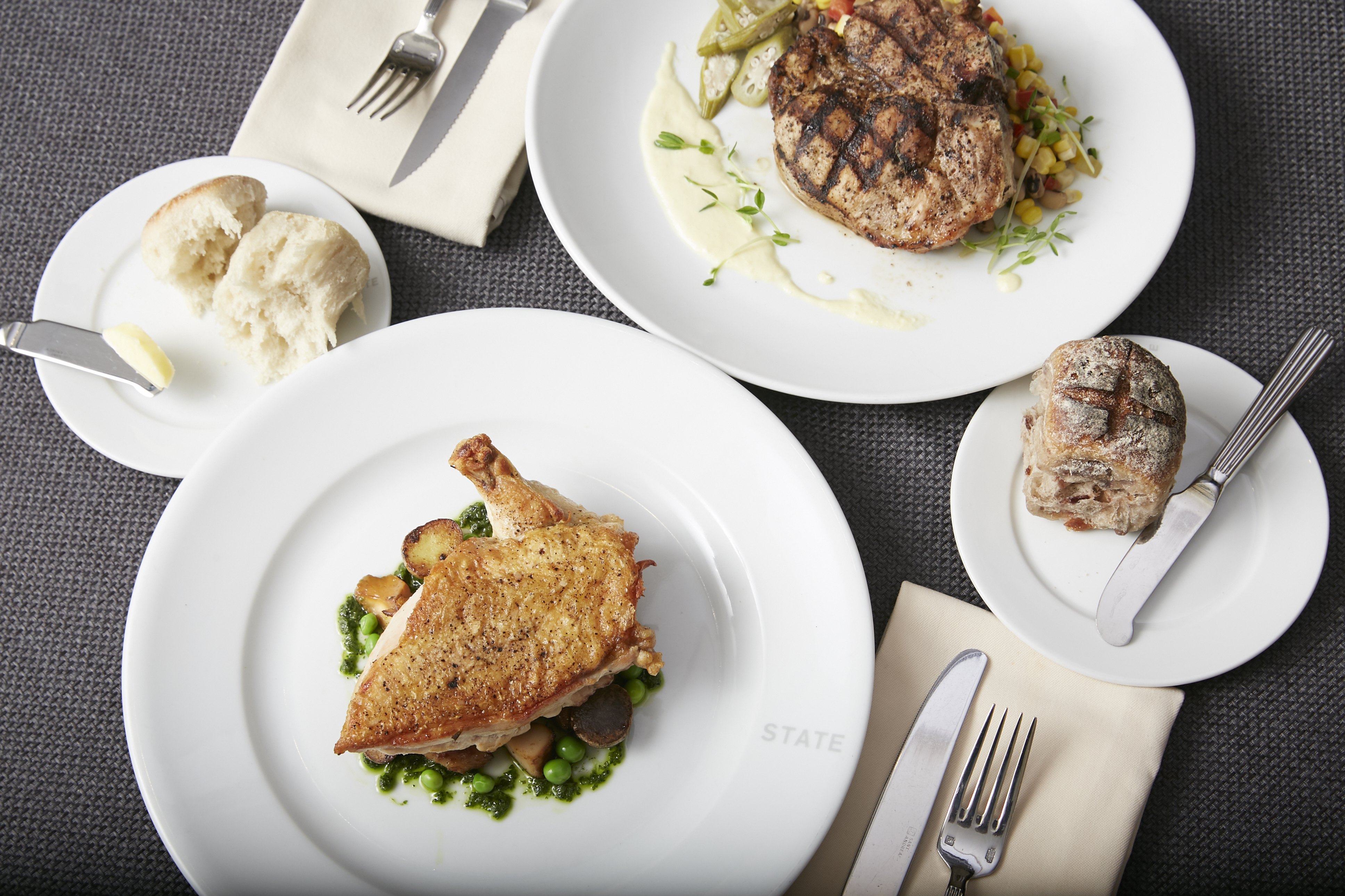 Food from State Bar and Grill