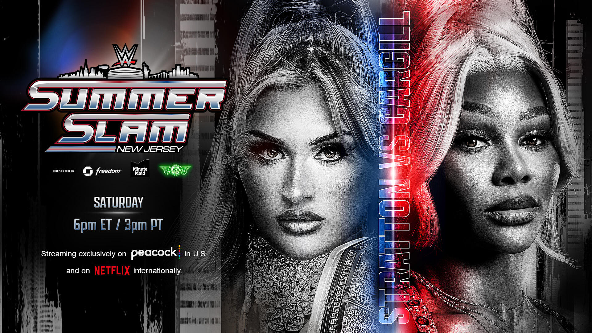 Tiffany Stratton and Jade Cargill WWE SummerSlam Poster
