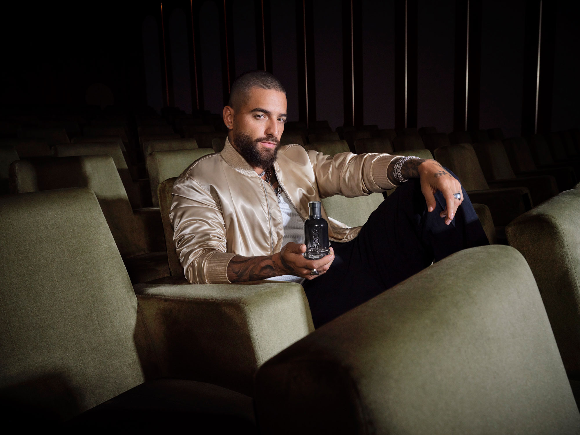 Maluma performs at the Empire State Building