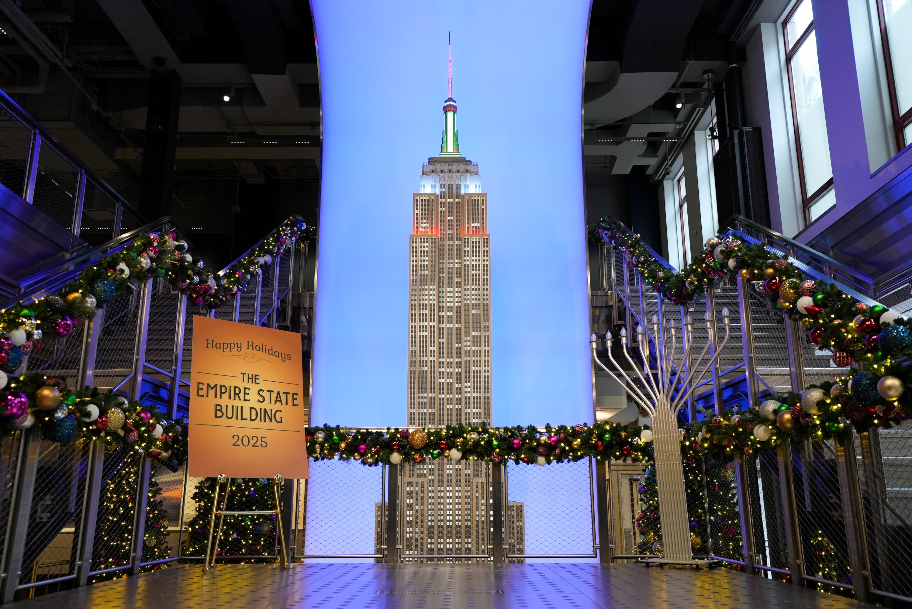 2025 ESB Grand Staircase Holiday Decor