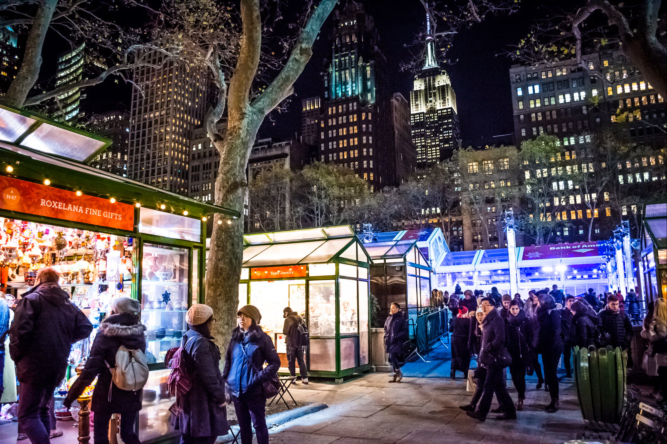 Bryant Park Winter Village with ESB