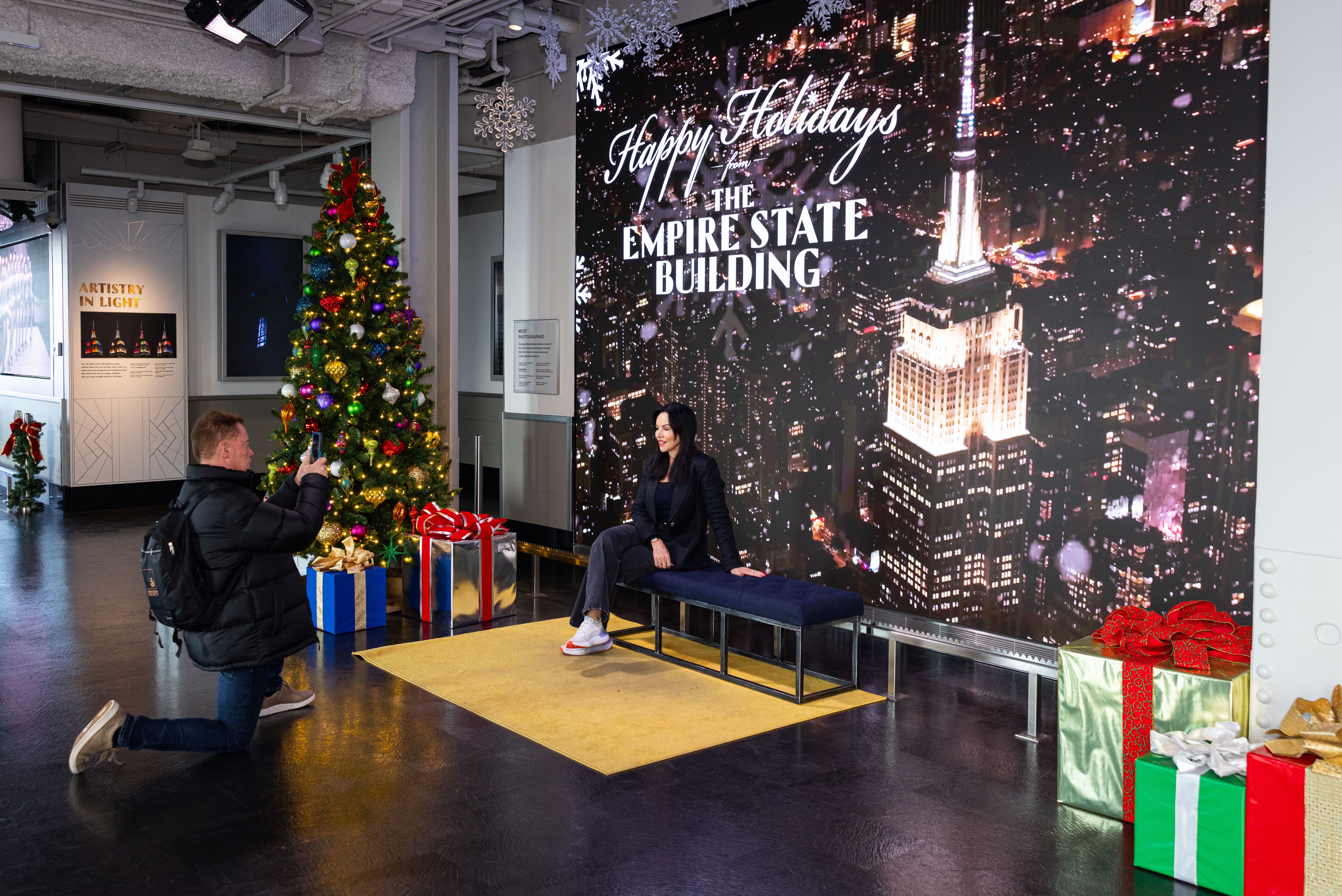 Guests pose on the 80th Floor