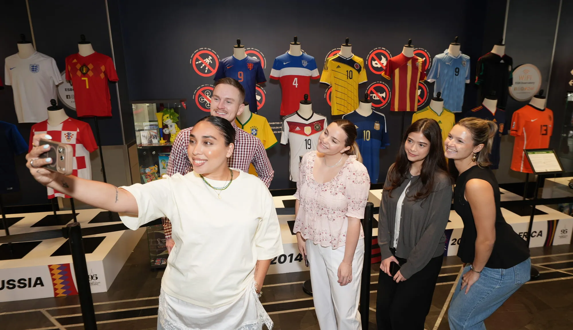 Classic Football Jersey immersive installation at the Empire State Building