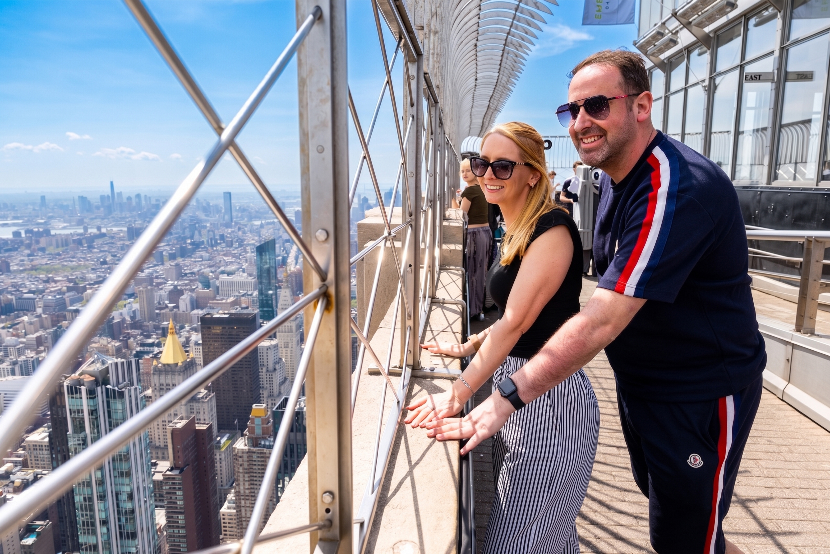 86th Floor Observation Deck at the Empire State Building with People