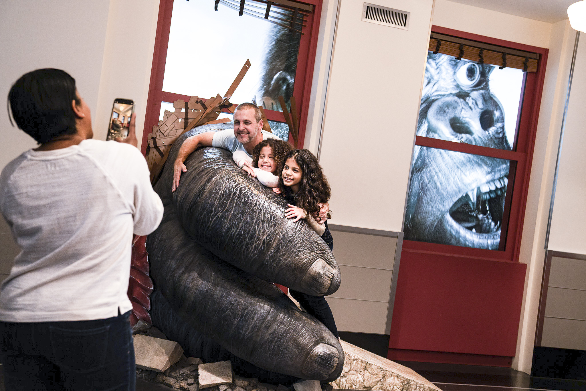 Family at the Kong exhibit