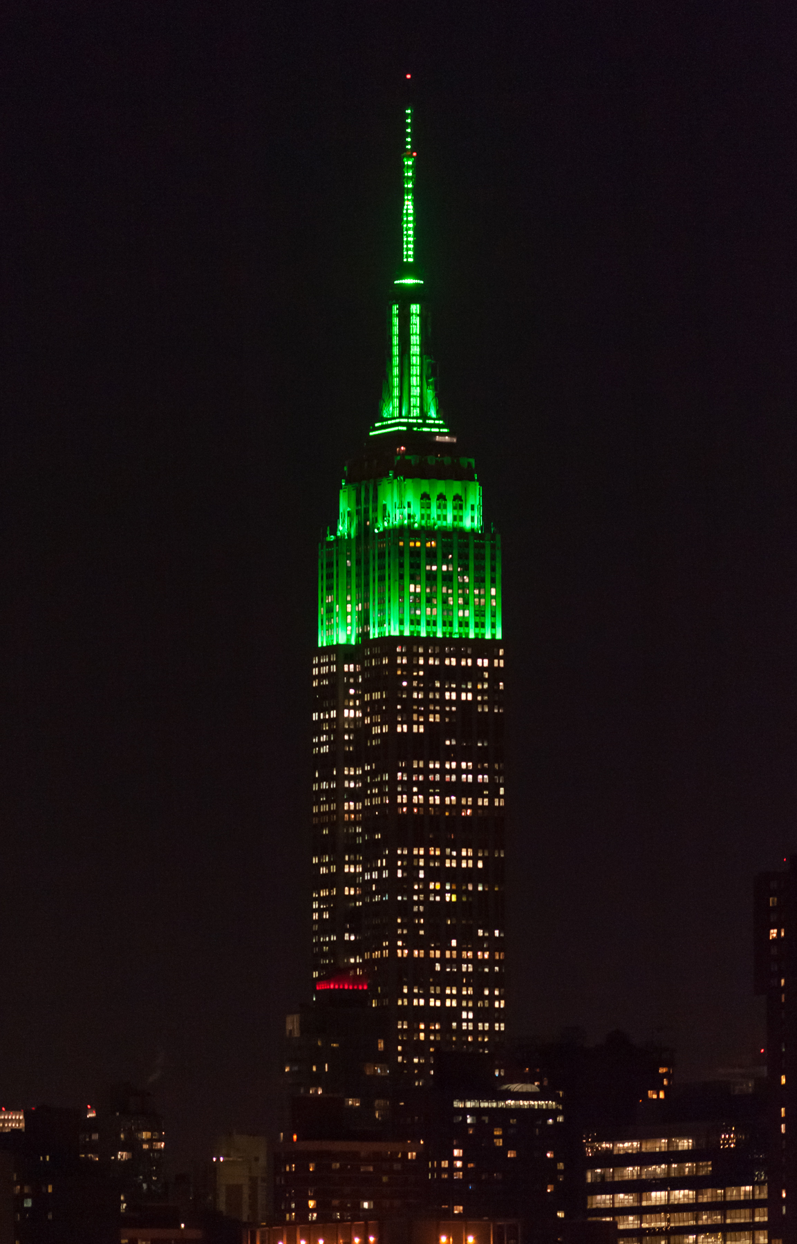 building empire state tower al lighting york eid fitr lit night buildings june mental health famous environment esbnyc