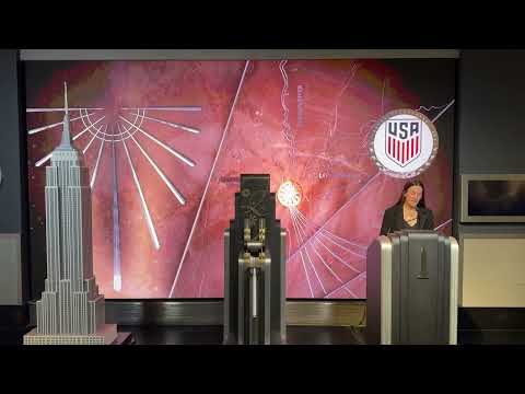 Team USA lights the Empire State Building in celebration of the World Cup Roster Reveal