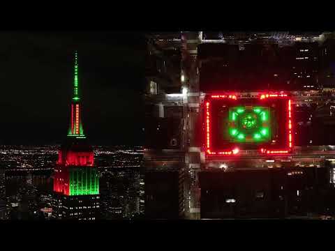 The Empire State Building Holiday Music To Light Show with Jimmy Fallon - Presented by State Farm