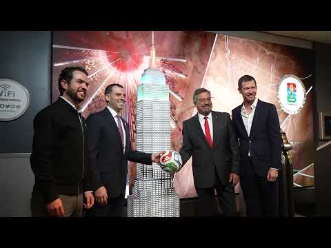 100 Days Out from the Fifa World Cup - Empire State Building Lighting Ceremony