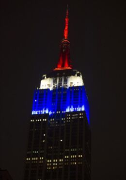 Tomorrow Blue, White and Red color
