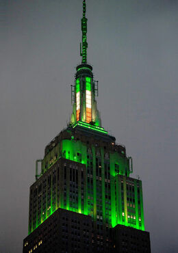 Tomorrow Green Fades with the Irish Flag in the Mast color