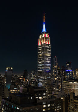 Tomorrow Yellow, White, and Blue with a Red Siren in the Mast color
