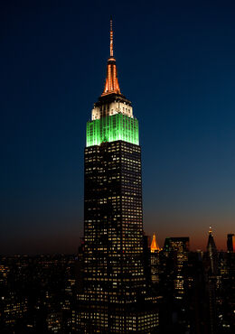 Tomorrow Green, White, and Orange color