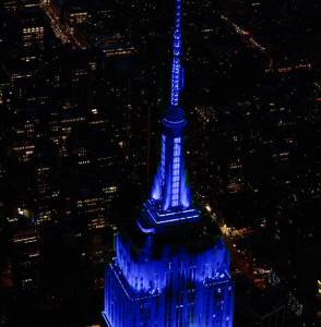 Empire State Blue Lights