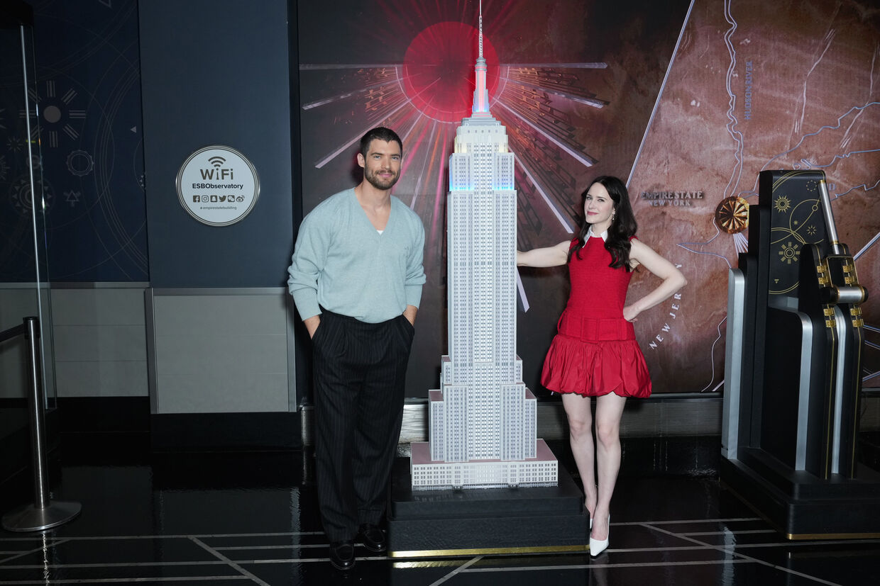David Corenswet and Rachel Brosnahan light the Empire State Building for Superman