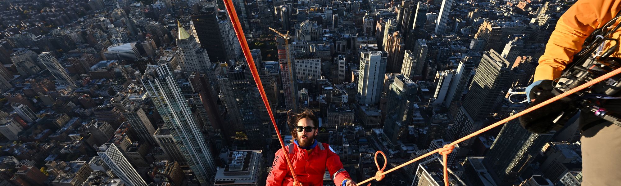 Jared Leto Climbs the Empire State Building