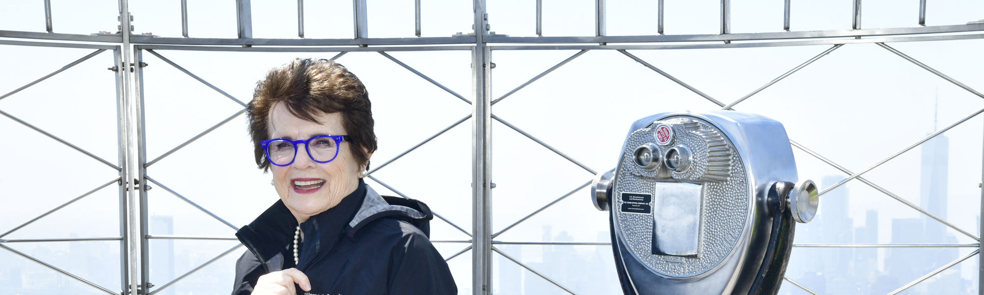 Billy Jean King im Observatorium im 86. Stock