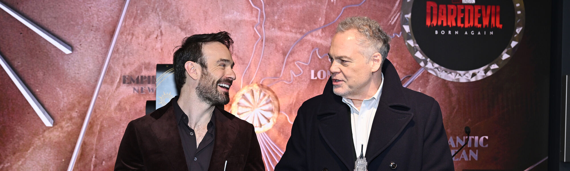 Charlie Cox and Vincent D'Onofrio at the Lighting Ceremony
