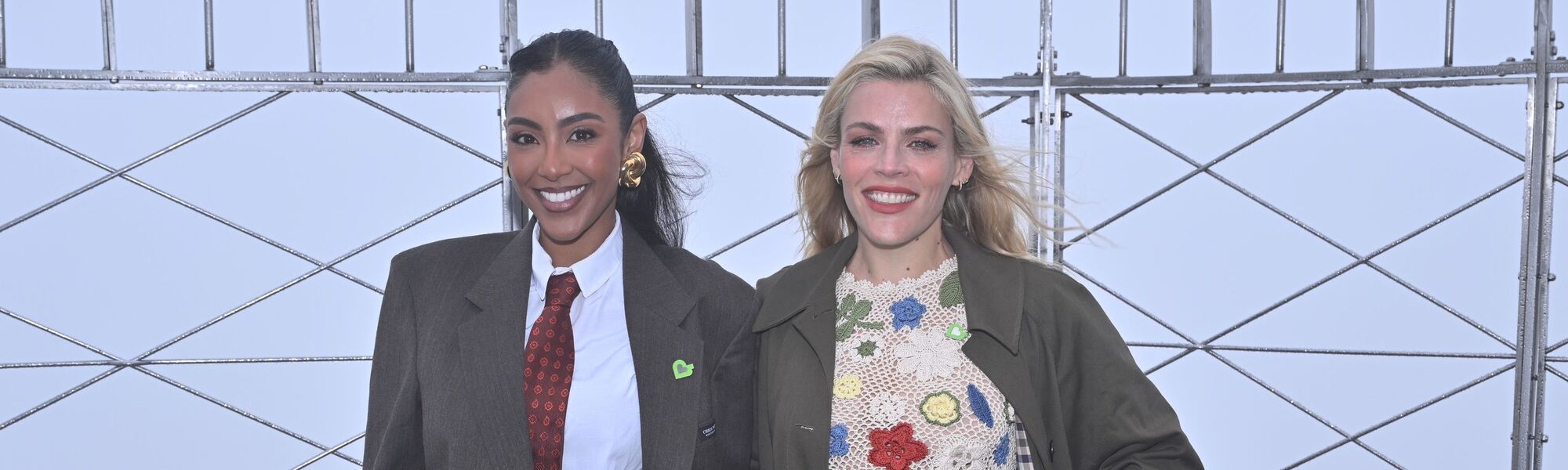 Busy Philipps and Tayshia Adams on the 86th Floor Observatory