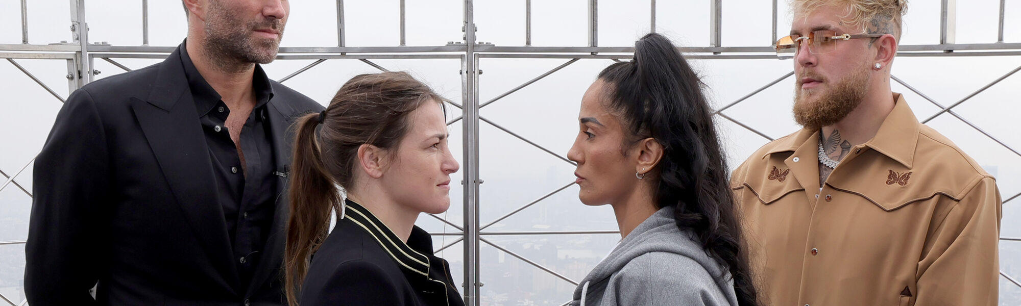 Amanda Serrano and Katie Taylor face off on the Empire State Building's 86th Floor