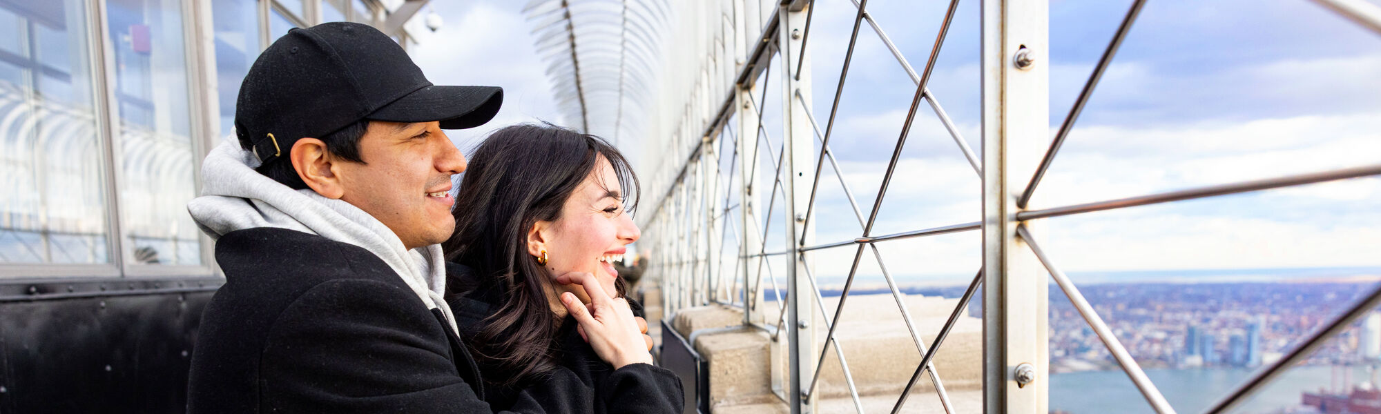 Couple on the 86th Floor Observatory
