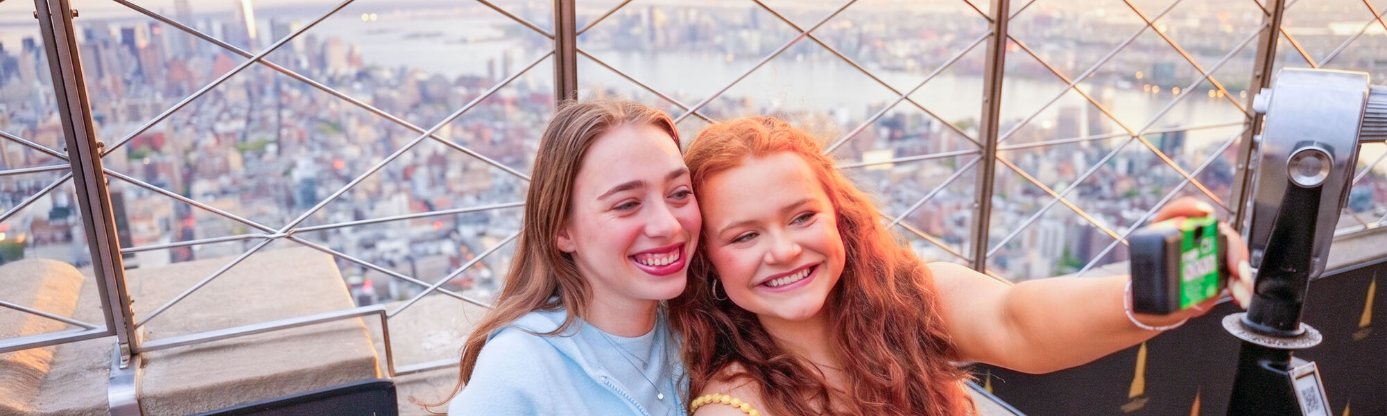 86th Floor Observation Deck at the Empire State Building with People