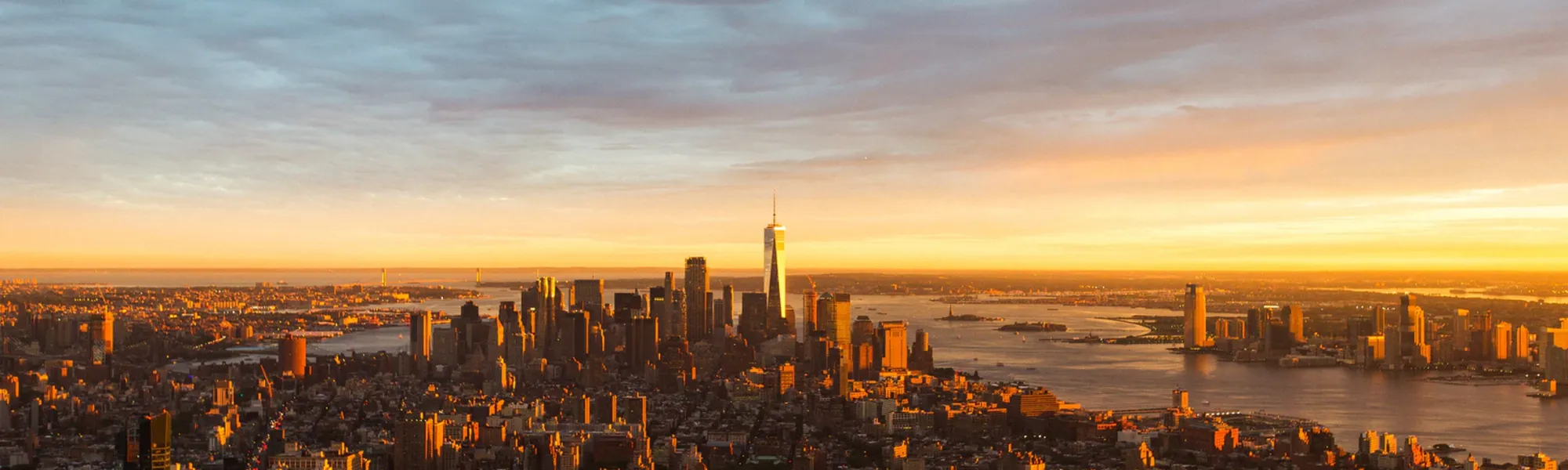 Sunset view from the 102nd Floor Observation Deck
