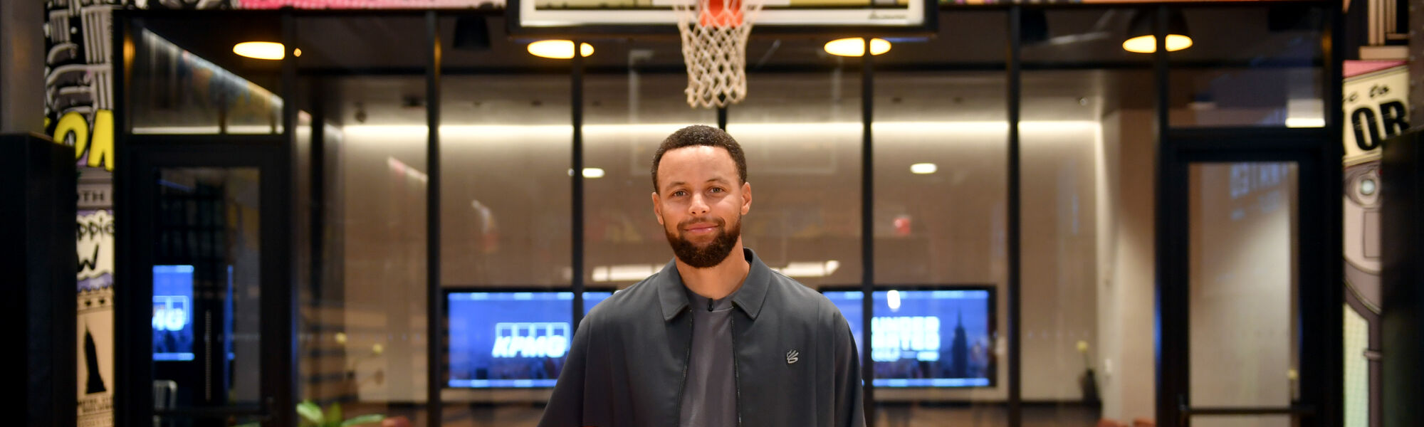 Steph Curry in the Empire Lounge