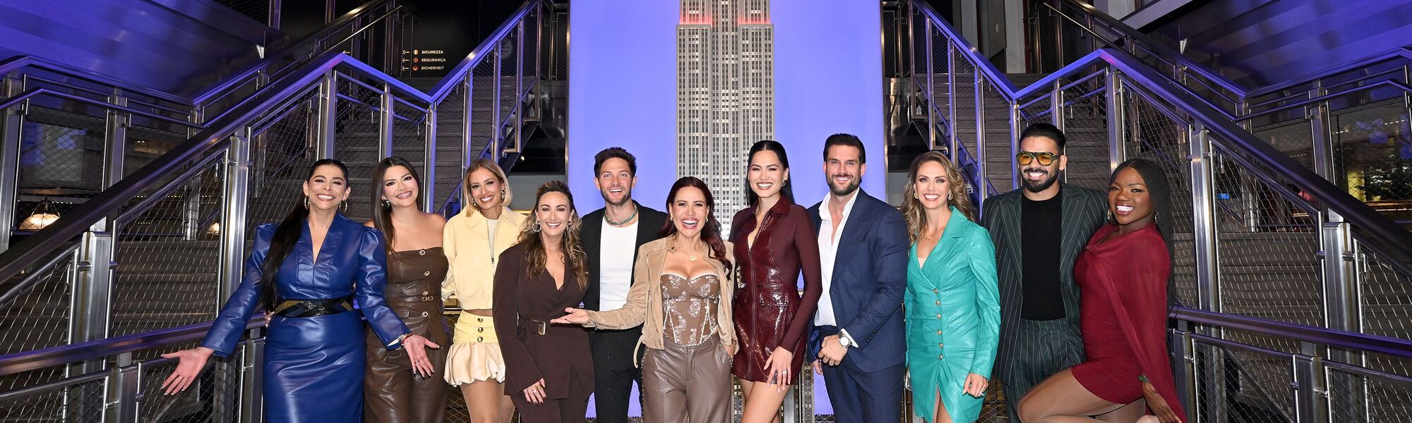 Telemundo daytime stars at the Grand Staircase