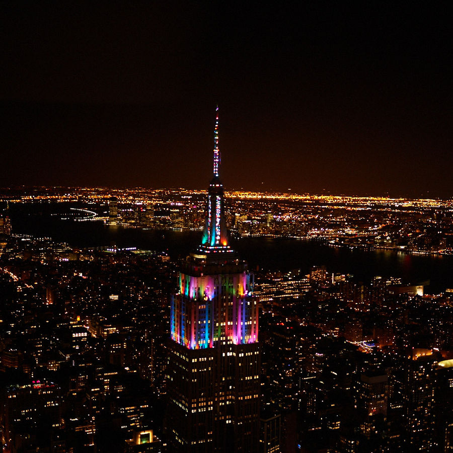 empire state building at night