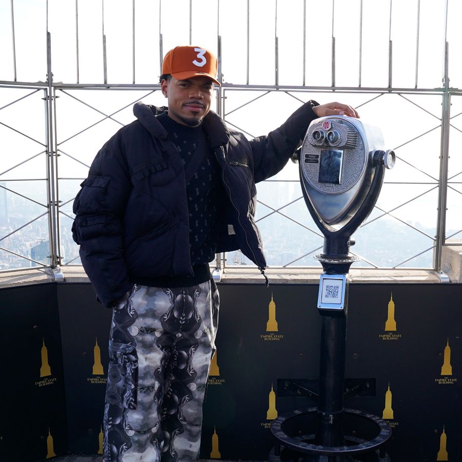 Chance The Rapper op het observatorium op de 86e verdieping