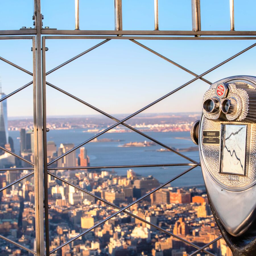 從 86 樓觀景台看到的景色