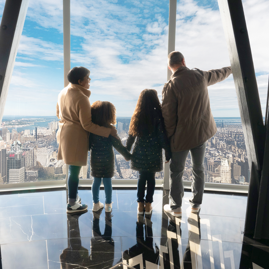 Family on the Empire State Building's 102nd Floor Observation Deck