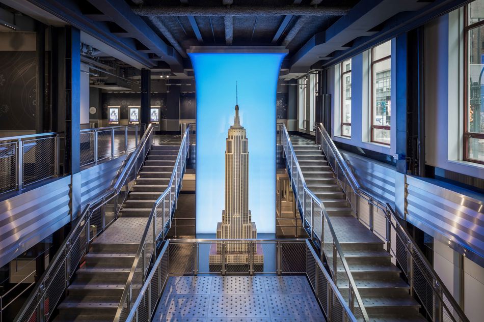 The grand staircase at ESB