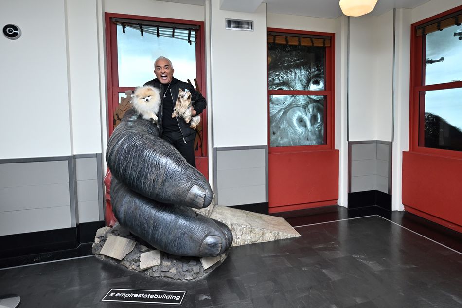 Cesar Millan at the Kong exhibit