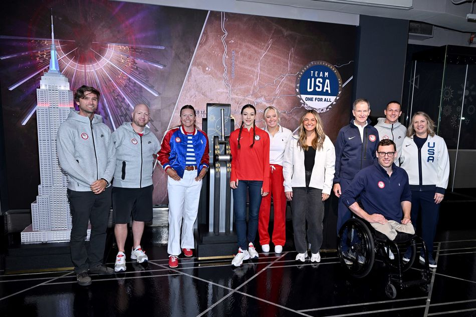 Team USA at the Lighting Ceremony