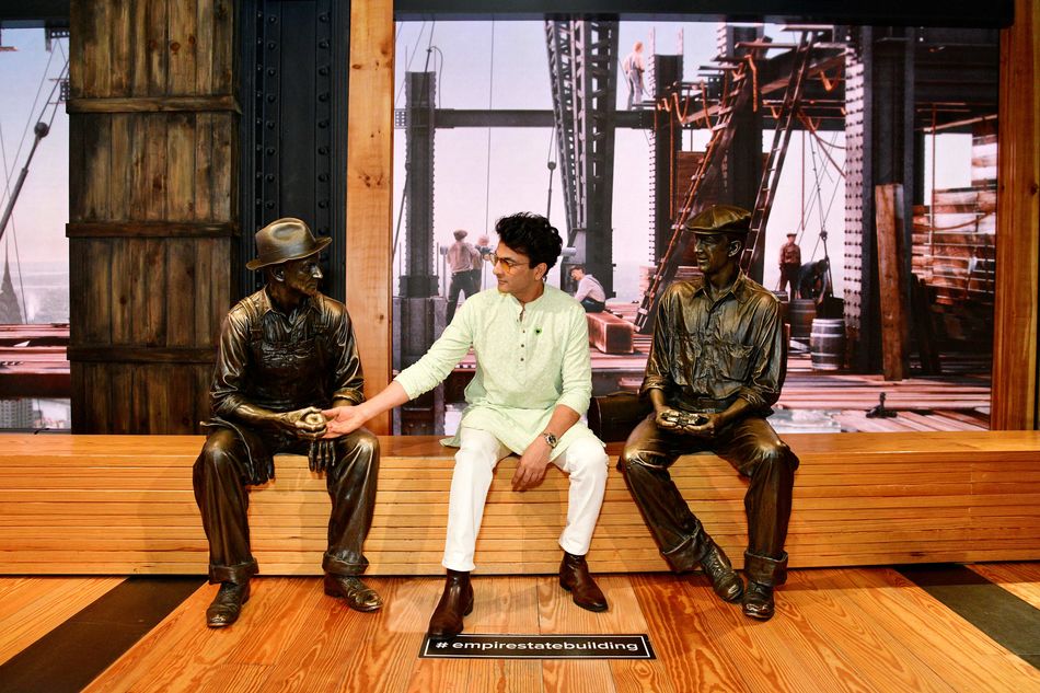 Vikas Khanna at ESB's Construction exhibit