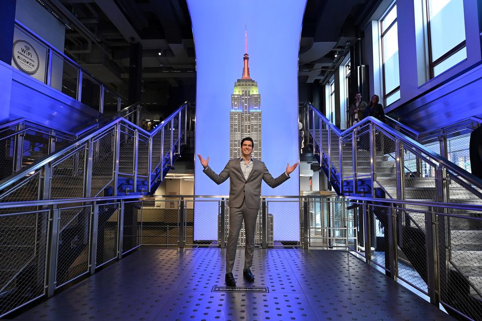 Will Reeve on the Grand Staircase