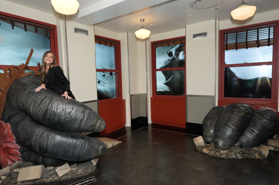 Stassi Schroeder at the Kong exhibit
