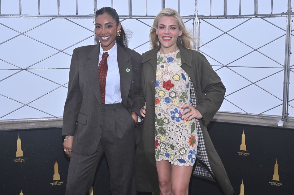 Busy Philipps and Tayshia Adams on the 86th Floor Observatory