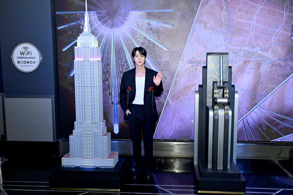 BTS' Jin lights the Empire State Building