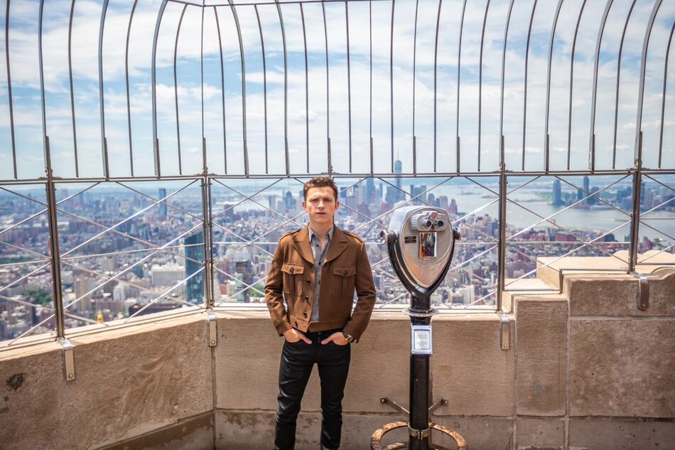 Tom Holland on the 86th Floor Observatory