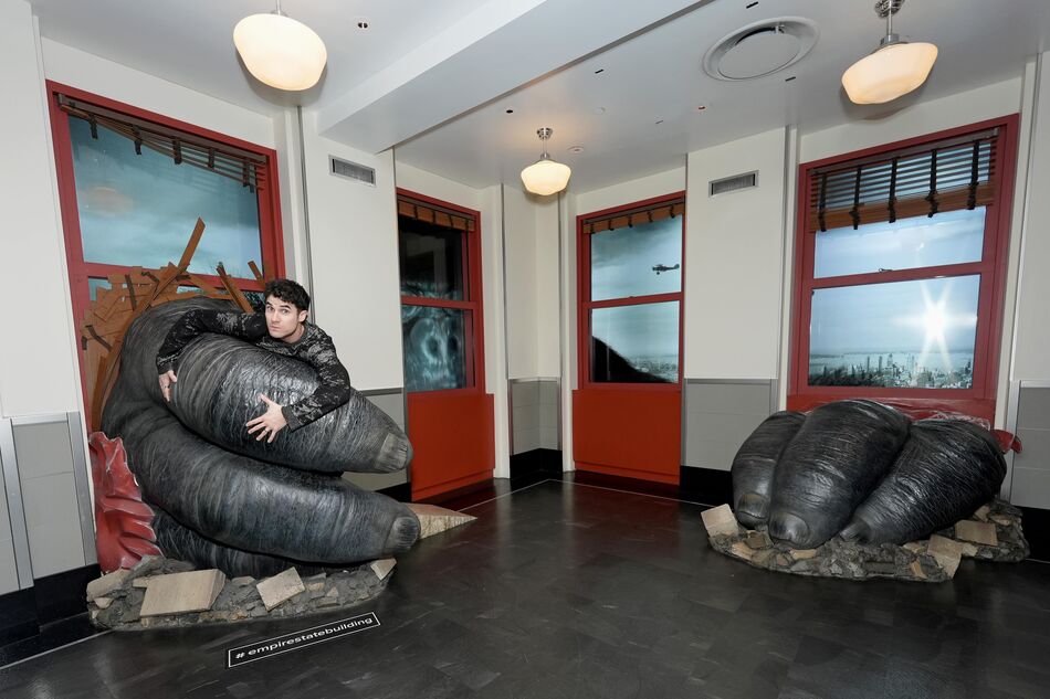 Darren Criss at the Kong exhibit