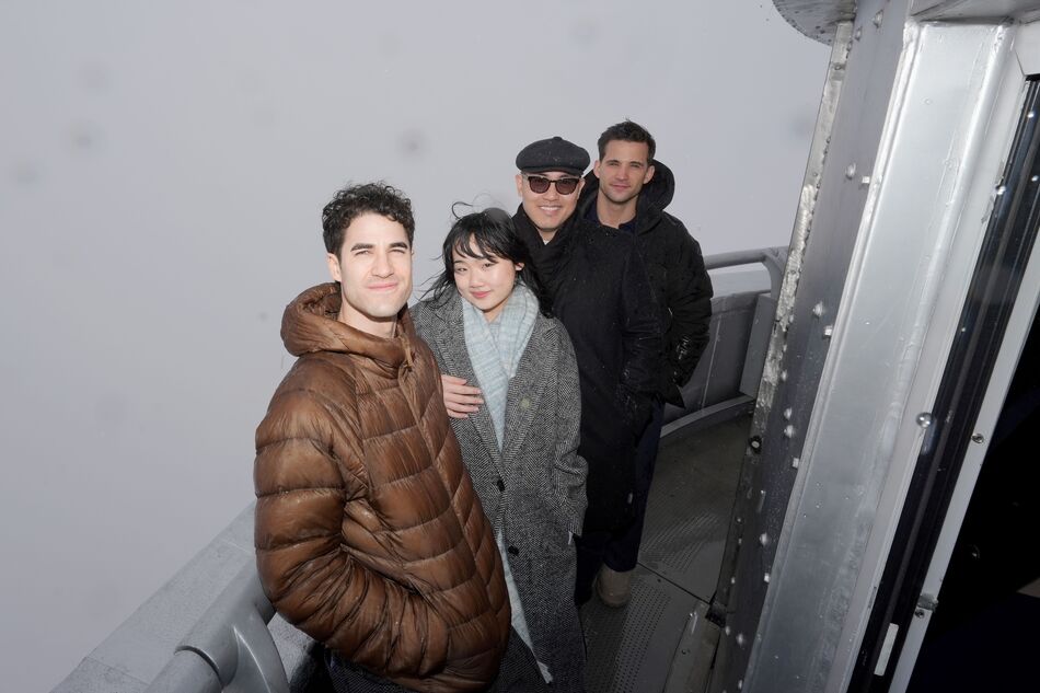 Darren Criss, Helen J Shen, Dez Duron, and Marcus Choi on the 103rd Floor