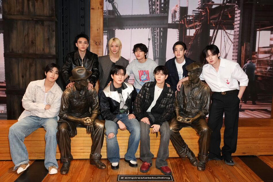 Stray Kids at the Construction exhibit