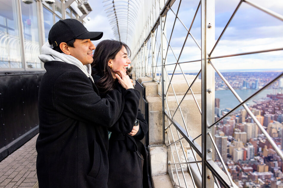 Couple on the 86th Floor Observatory