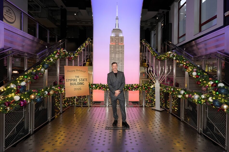 Robert Lewandowski at the Grand Staircase