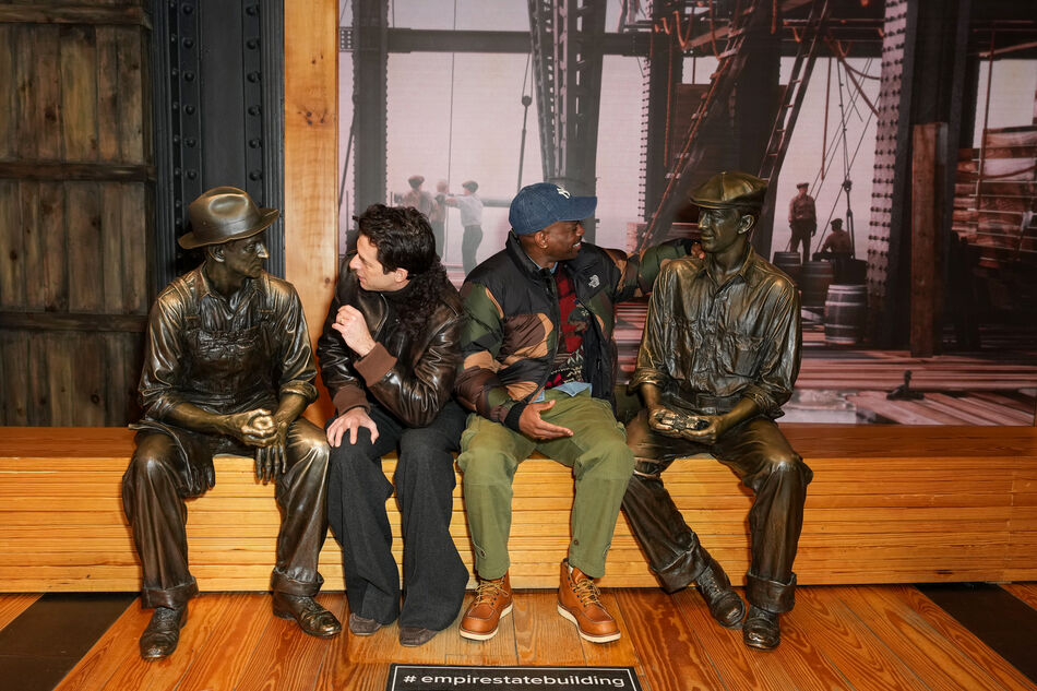 Mark Ronson and Xavier "X" Jernigan at the Construction exhibit